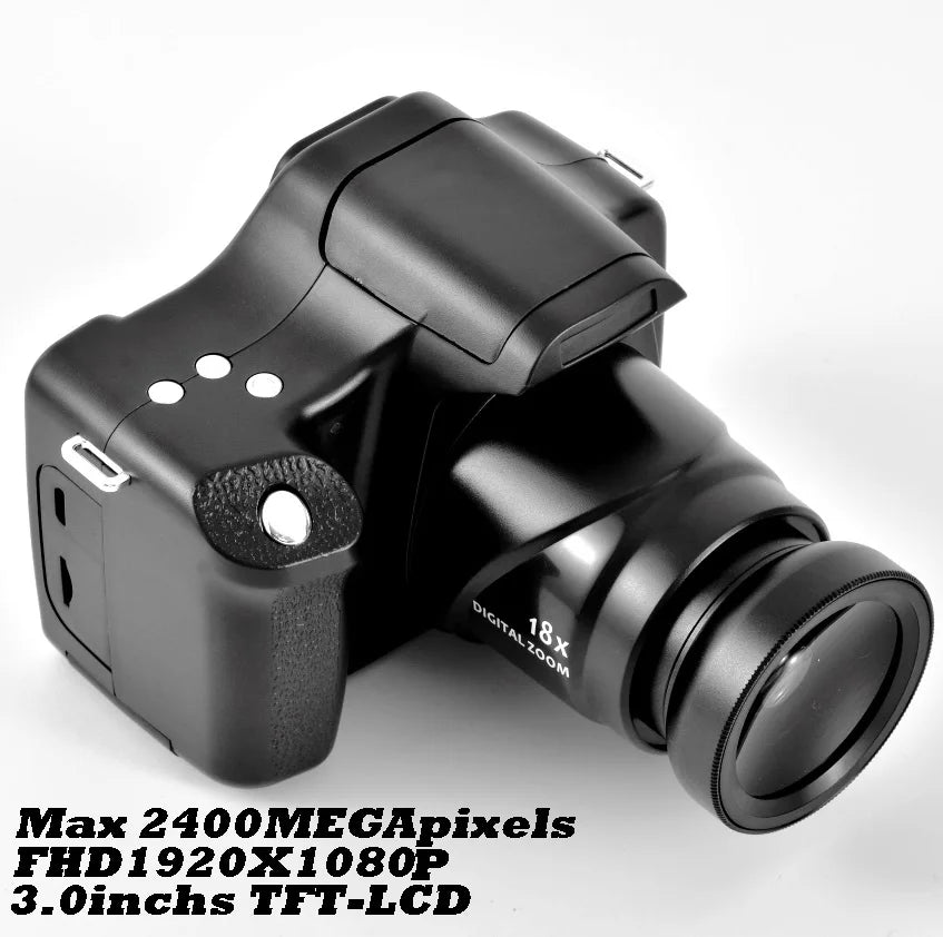 18x Hd Digital Camera Mirrorless 1080p 3.0 Inch Lcd Screen Tf Card Camera
